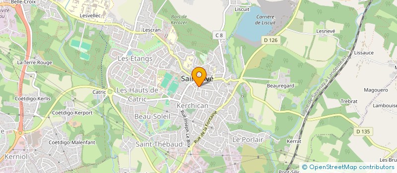 localisation de l'entreprise ECRIN FLORAL  SAINT-AVE