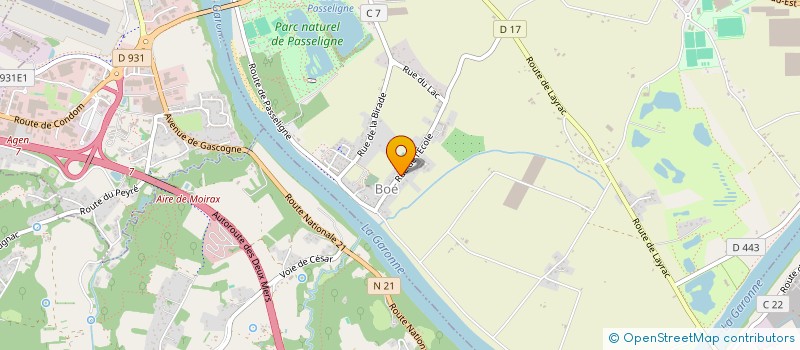 localisation de l'entreprise ECRIN PRODUCTION  BOE