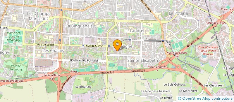 localisation de l'entreprise ECRINS 35  RENNES