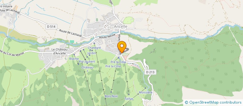 localisation de l'entreprise ECRINS DIAGNOSTICS à ANCELLE