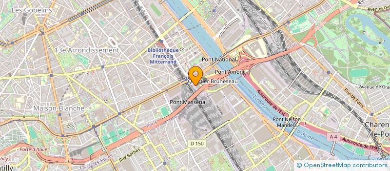 localisation de l'entreprise ECRINVEST 12  PARIS 13