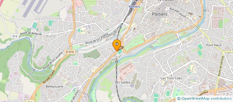 localisation de l'entreprise ECRIRE à POITIERS