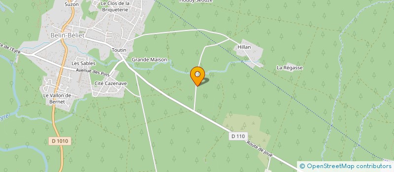 localisation de l'entreprise ECRIRE EN CHEMIN  BELIN-BELIET