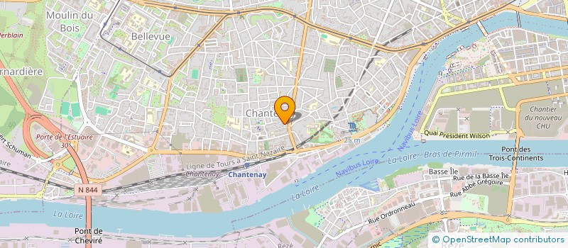 localisation de l'entreprise ECRIRE LA LUMIERE à NANTES