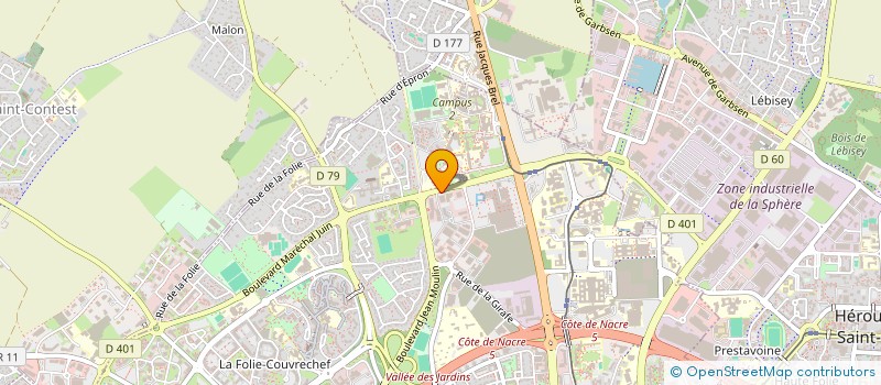 localisation de l'entreprise ECRIRE LE SPORT à CAEN