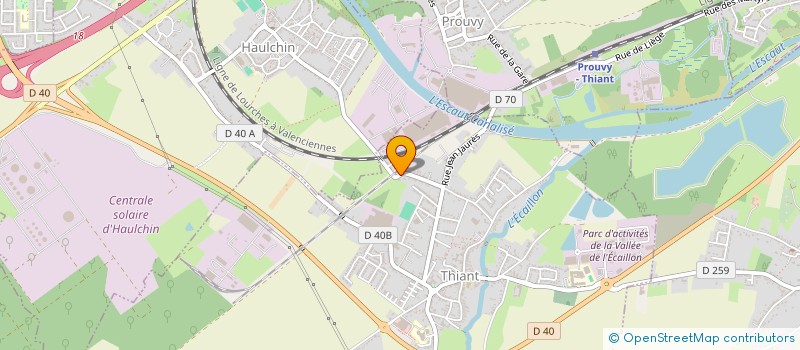 localisation de l'entreprise ECRISSIMO  HASNON