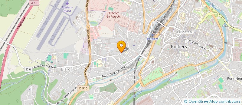 localisation de l'entreprise ECRIT.COM à POITIERS