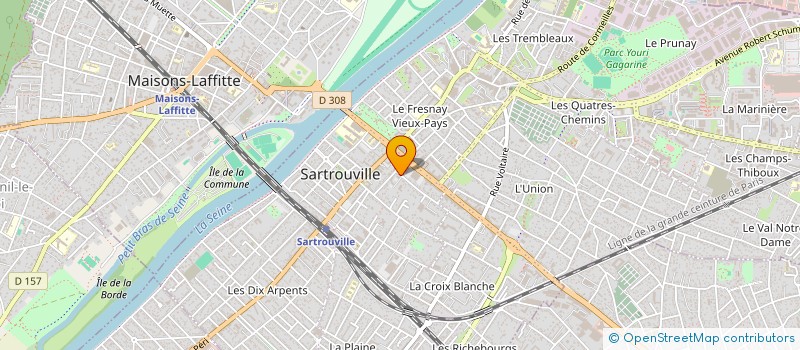 localisation de l'entreprise ECRITS NOIRS  SARTROUVILLE