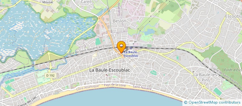 localisation de l'entreprise ECRITURES  LA BAULE-ESCOUBLAC