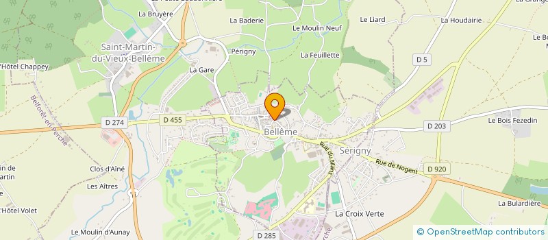 localisation de l'entreprise ECRITURES NOMADES à BELLEME