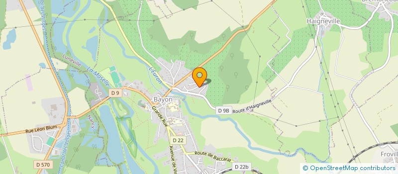 localisation de l'entreprise ECRIVAGE  BAYON