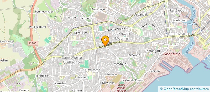localisation de l'entreprise ECRIVAGES à BREST