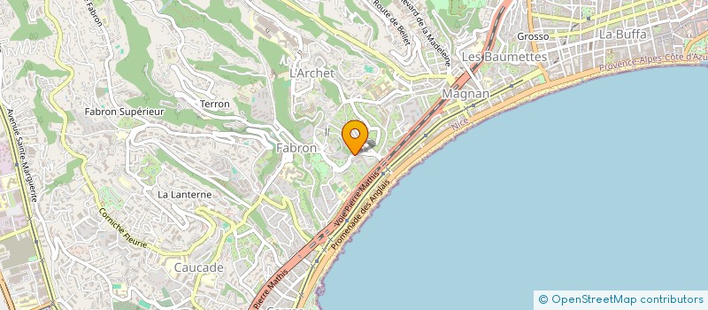 localisation de l'entreprise ECRIVAINS ASSOCIES DE THEATRE PACA CORSE MONACO  NICE