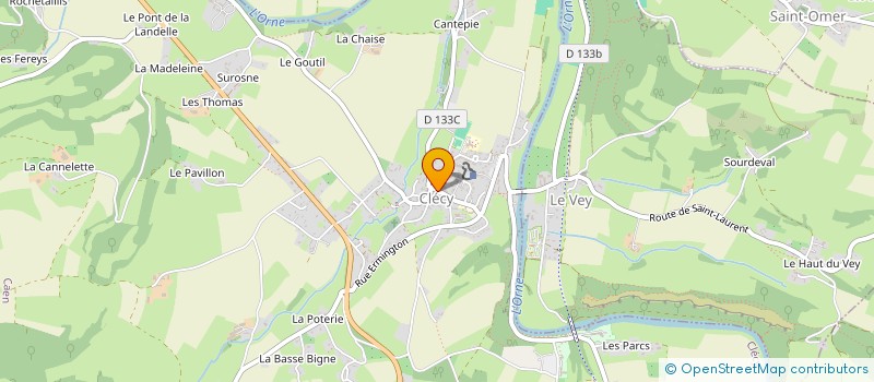 localisation de l'entreprise ECRIVAINS EN SUISSE NORMANDE  CLECY