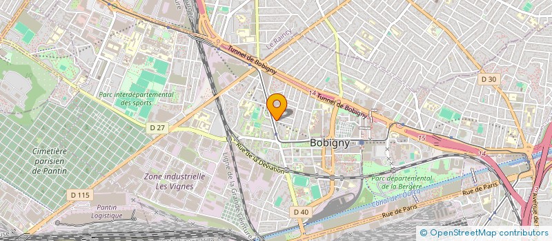 localisation de l'entreprise ECRP SARL à BOBIGNY