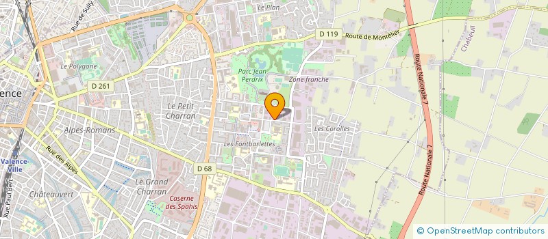 localisation de l'entreprise ECS à VALENCE