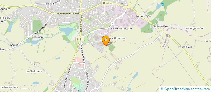 localisation de l'entreprise ECS à SEVREMOINE