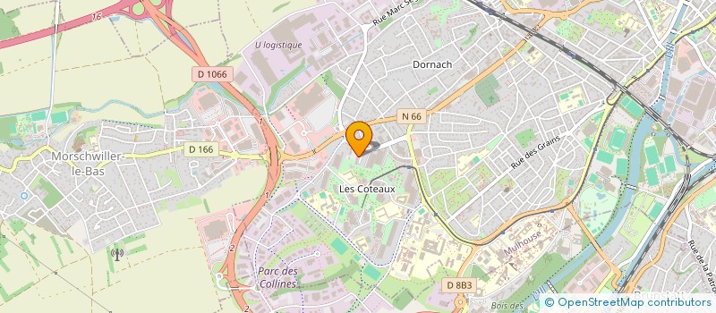 localisation de l'entreprise ECS  MULHOUSE