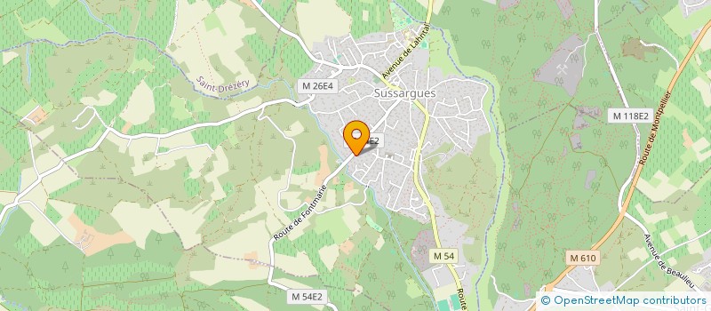 localisation de l'entreprise ECS à SUSSARGUES