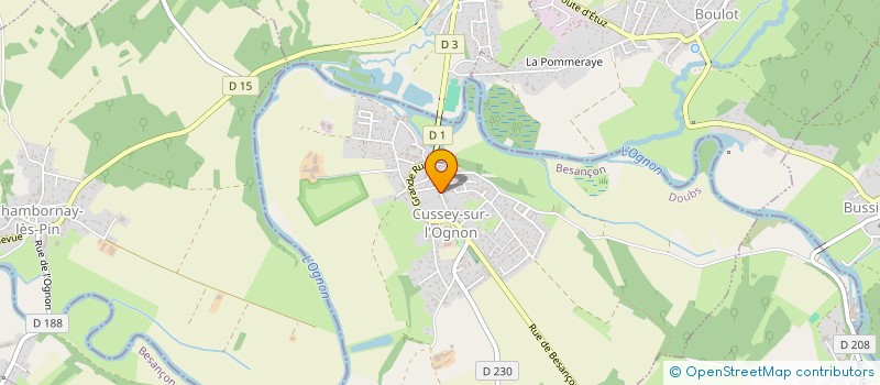 localisation de l'entreprise ECS CHAPUIS  CUSSEY-SUR-L'OGNON