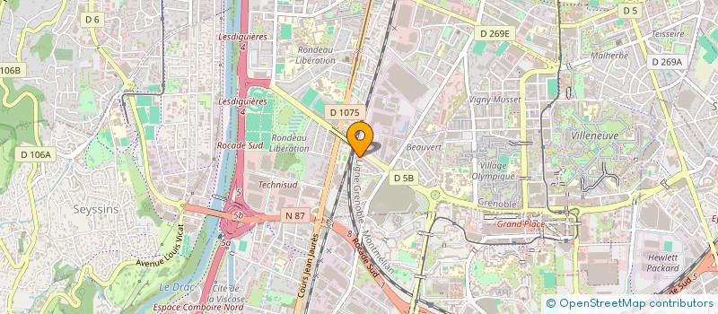 localisation de l'entreprise ECS & CO à GRENOBLE