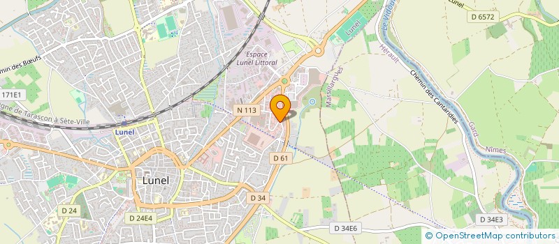 localisation de l'entreprise ECS COMPTABILITE à LUNEL