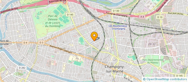 localisation de l'entreprise ECS FRANCE à CHAMPIGNY-SUR-MARNE