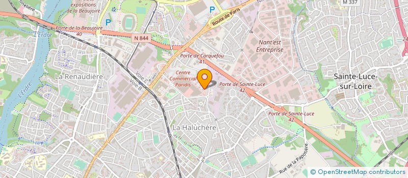 localisation de l'entreprise ECS LANGUES ET COMMUNICATIONS à NANTES