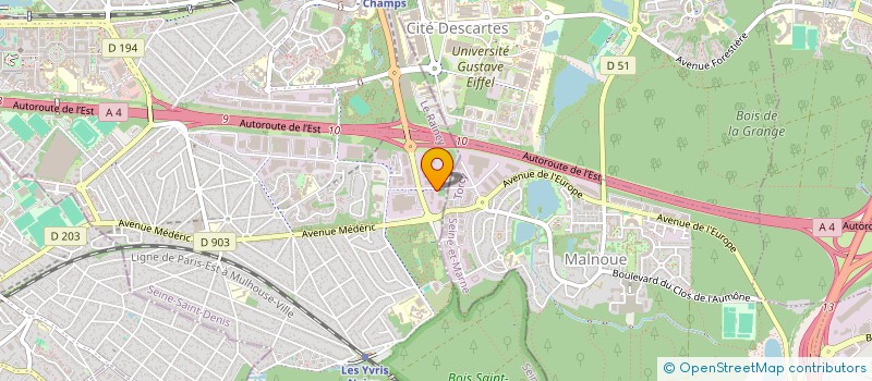 localisation de l'entreprise ECS MAINTENANCE à NOISY-LE-GRAND