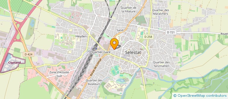 localisation de l'entreprise ECS MICHEL  SCHERWILLER