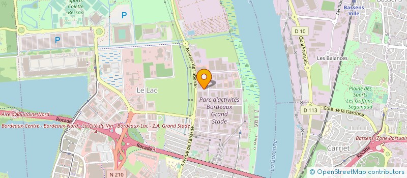 localisation de l'entreprise ECS PRO à BORDEAUX