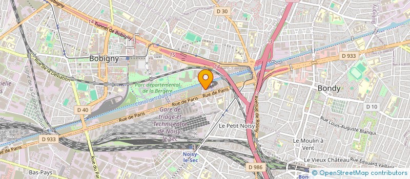 localisation de l'entreprise ECS PROPRETE à NOISY-LE-SEC