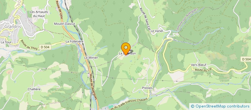 localisation de l'entreprise ECS SYSTEMES  CHAMBOST-ALLIERES