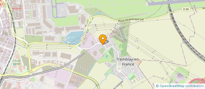 localisation de l'entreprise ECS49 à TREMBLAY-EN-FRANCE