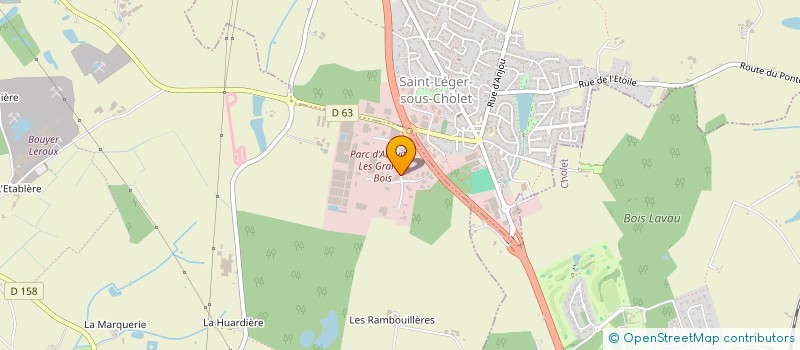 localisation de l'entreprise ECSA  LA SEGUINIERE