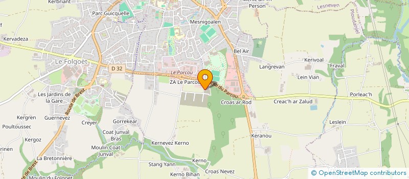 localisation de l'entreprise ECSM à PLOUDANIEL