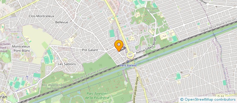 localisation de l'entreprise ECSR SARL ECOLE CONDUITE SECURITE ROUTIE  VILLEPINTE