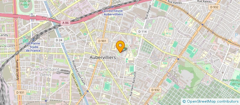 localisation de l'entreprise ECSTASY PRODUCTION à AUBERVILLIERS