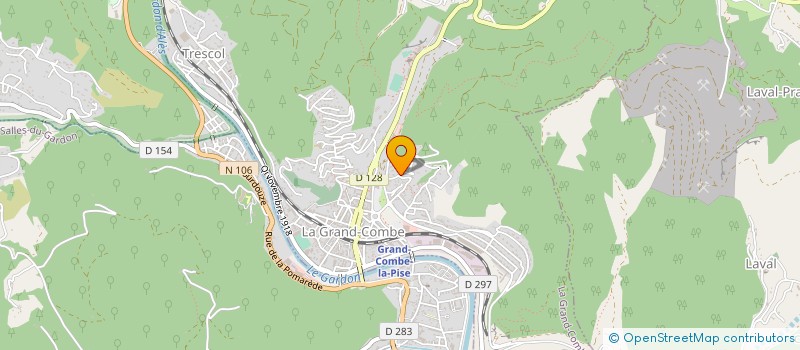 localisation de l'entreprise ECT  LA GRAND-COMBE