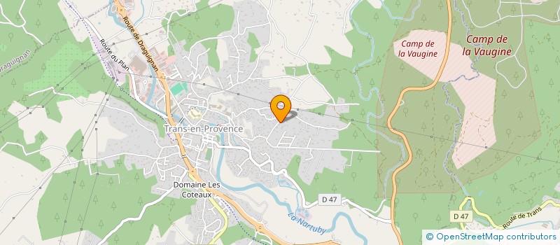 localisation de l'entreprise ECT CONSULTANT à TRANS-EN-PROVENCE