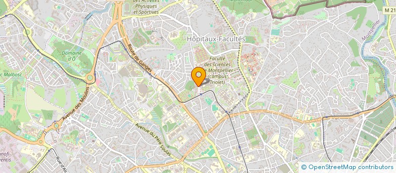 localisation de l'entreprise ECT LABS à MONTPELLIER
