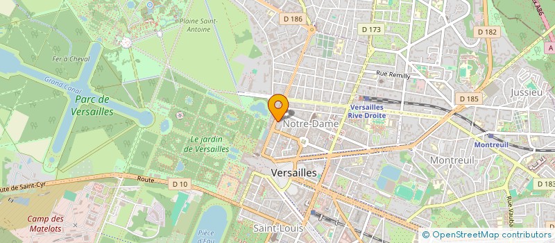 localisation de l'entreprise ECT75  VERSAILLES