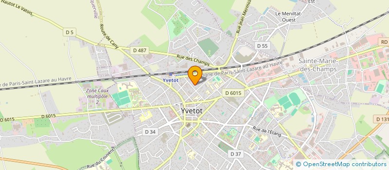 localisation de l'entreprise ECTARIS à YVETOT
