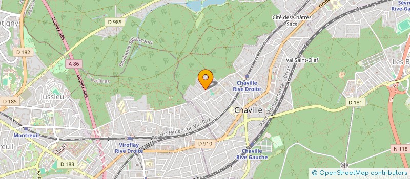 localisation de l'entreprise ECTOS à CHAVILLE