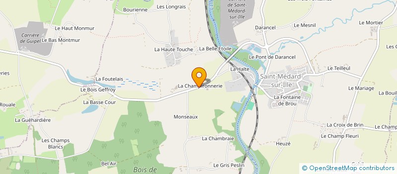 localisation de l'entreprise ECTS  SAINT-MEDARD-SUR-ILLE