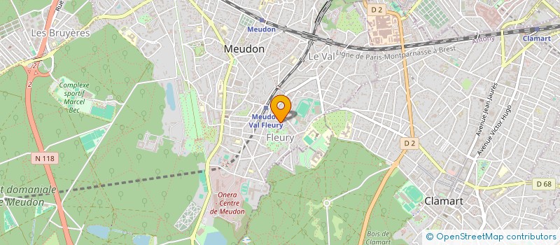 localisation de l'entreprise ECU à MEUDON