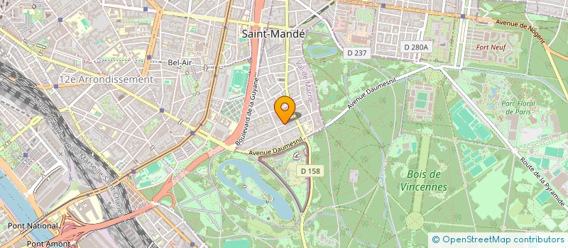 localisation de l'entreprise ECU IMMO  SAINT-MANDE