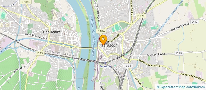 localisation de l'entreprise ECUA-FRANCE à TARASCON
