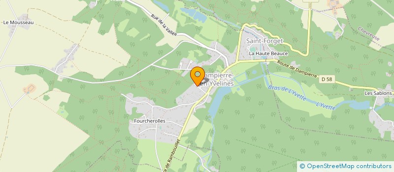 localisation de l'entreprise ECUADOR  DAMPIERRE-EN-YVELINES