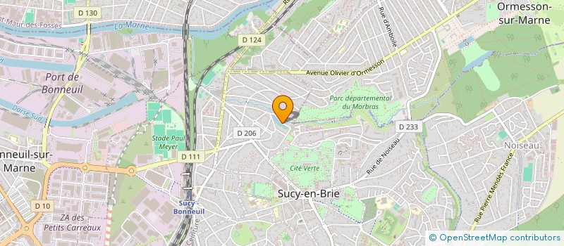 localisation de l'entreprise ECUBE SARL  SUCY-EN-BRIE